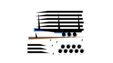 Karavan rengi canlandırması üzerine boru hattı