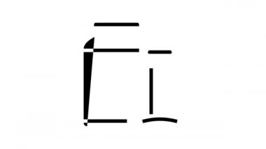 Kavanoz cam üretim hattı simgesi canlandırması