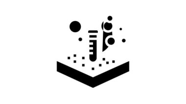 laboratuvar kimyasal toprak test çizgisi canlandırması