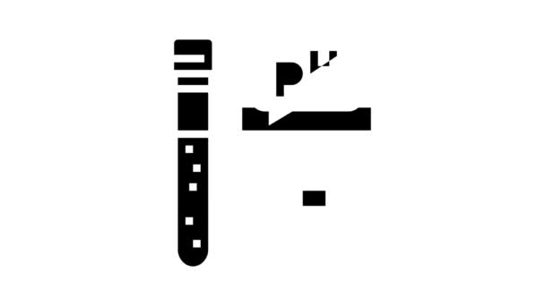 Ph soil Testen von Glyphen-Symbolen Animation — Stockvideo