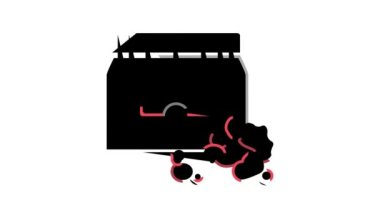 Nargile tütün rengi simgesi canlandırması