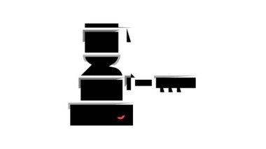 Nargile kömür yakıcı renk simgesi canlandırması