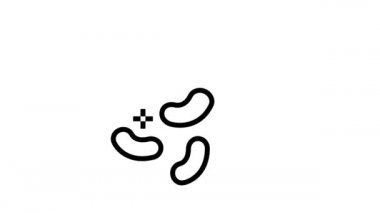 Marmelat şekeri çizgi simgesi canlandırması