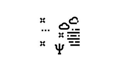 okul konusu psikoloji çizgi simgesi canlandırması