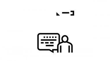 Ziyaretçi vizesi, davet satırı simgesi canlandırması