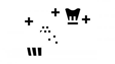 Küresel şekil simge animasyonunda çikolata şekeri