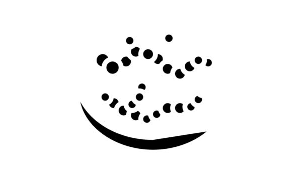 链球菌菌群象形文字动画 — 图库视频影像