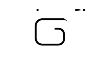 Modern nargile hortumu simge animasyonu