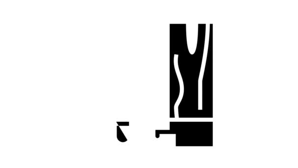 Animação modular do ícone do glifo do assoalho — Vídeo de Stock