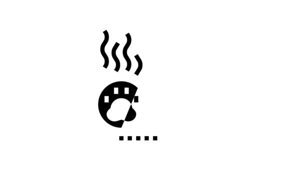 Animación icono de glifo neutralizador de olor — Vídeo de stock