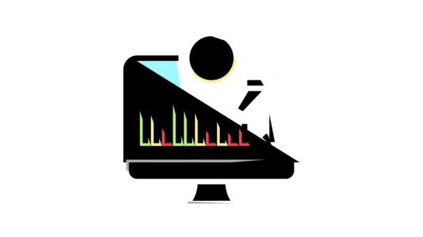 Mantener el saldo mínimo requerido de la cuenta animación icono de color — Vídeo de stock