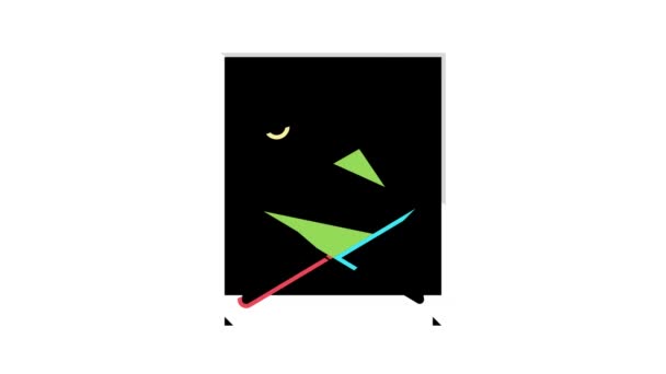 Afbeelding verlichting kleur pictogram animatie — Stockvideo