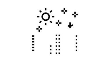 Çevresel olarak temiz şehir çizgisi canlandırması