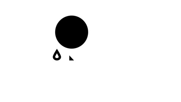 Cabeza de ducha línea de reparación icono de animación — Vídeos de Stock