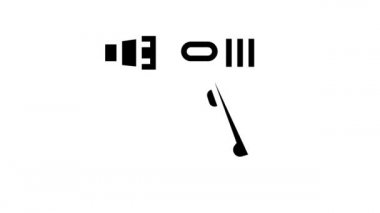 reçine çizgisi simgesi canlandırması için fan aygıtı