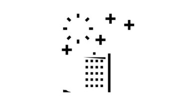 Çevresel olarak temiz şehir sembolü animasyonu