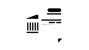 Çeşitli bankacılık ürünleri glyph simgesi animasyonu kullanma olasılığı