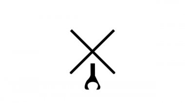 kemik ve oklar boho glyph simge animasyonu