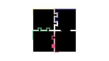 yapboz yapbozu anaokulu renk simgesi canlandırması