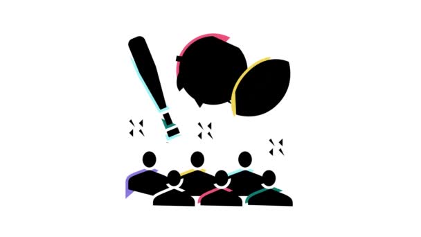 스포츠 어린이 파티 색상 아이콘 애니메이션 — 비디오