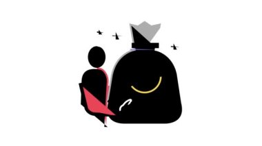 İş adamı zenginliği renk canlandırması