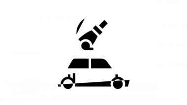 Araba çizgisi simgesinin zımparalanması canlandırması