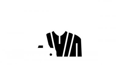 erkek sürücü kursu eğitmeni glyph simge animasyonu