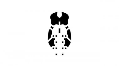 paratiroid bezi endokrinoloji çizgi simgesi canlandırması