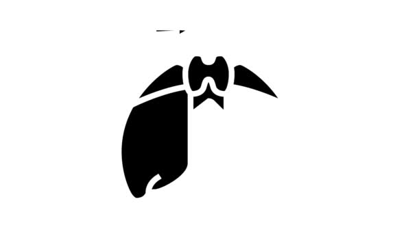 Thymus endocrinology line icon animation — 비디오