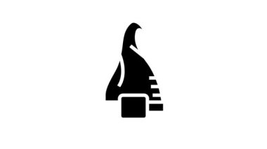 Bu cadılar bayramı çizgi simgesi canlandırması