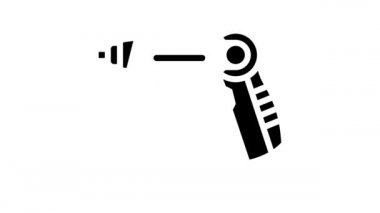 elektrikli tornavida ekipman hattı simgesi canlandırması