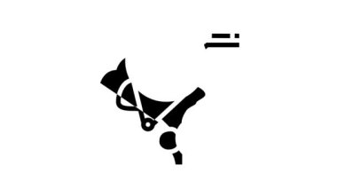 Hipofiz bezi endokrinoloji kabartma simgesi canlandırması