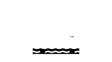 bungalov binası su kabartma simgesi animasyonu üzerine