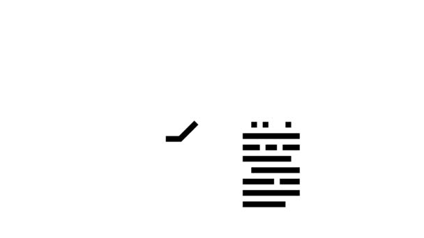 接种肝脏象形文字动画 — 图库视频影像