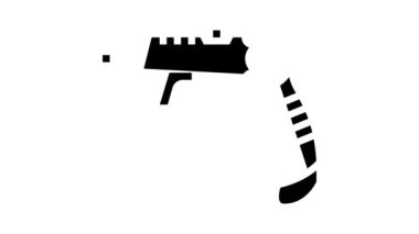 elektrikli tornavida ekipmanı kabartma simgesi canlandırması