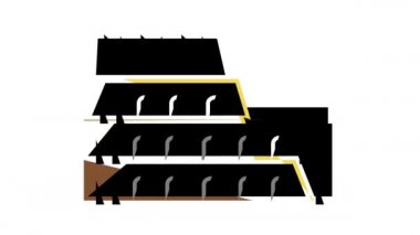 Coliseum Arena Antik Roma Renk Canlandırması