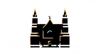 Katedral binası renk canlandırması