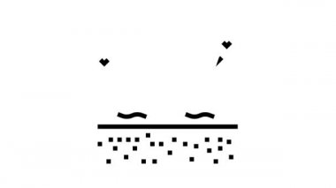 deniz sahili çizgi simgesi canlandırması