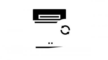 Klima değiştirme hattı simgesi canlandırması