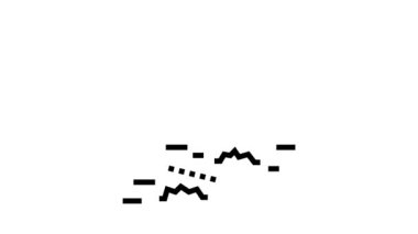 top golf deliği çizgi simgesinde çalışıyor