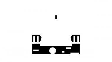 Değirmen golf sahası sembolü canlandırması