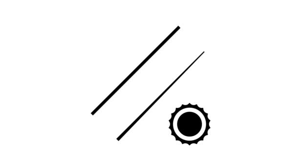 Dowel screw glyph icon animation — 비디오