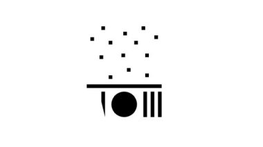 Havlu tenisçisi glyph simge animasyonu