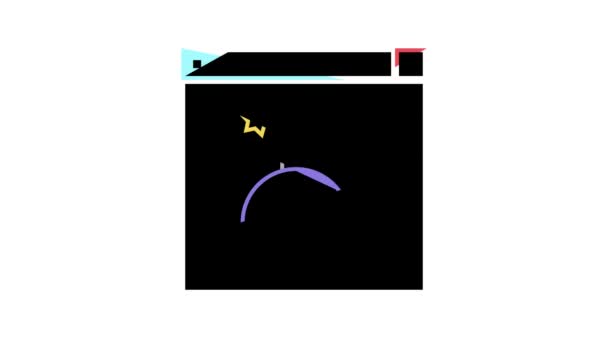 Betrug Internet Problem Farbe Symbol Animation — Stockvideo