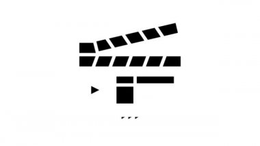 Clapperboard numaralandırma aracı satır simgesi canlandırması