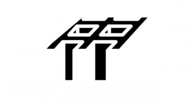 güvenlik ızgarası metal çizgi simgesi canlandırması