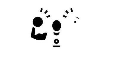 power lift spor hattı simgesi canlandırması