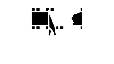 Video kabartma simgesi canlandırması kırpılıyor