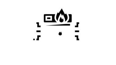 sunucu yangın güvenlik sistemi simge canlandırması