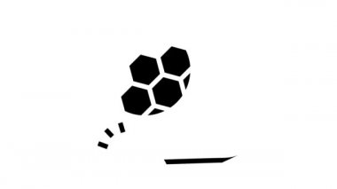 futbol maçı glyph simgesi canlandırması